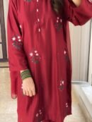 Tulip Embroidered 2PCS