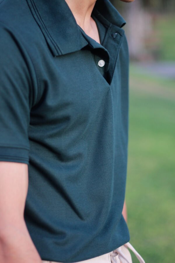 Basic Polo - Bottle Green - Image 7