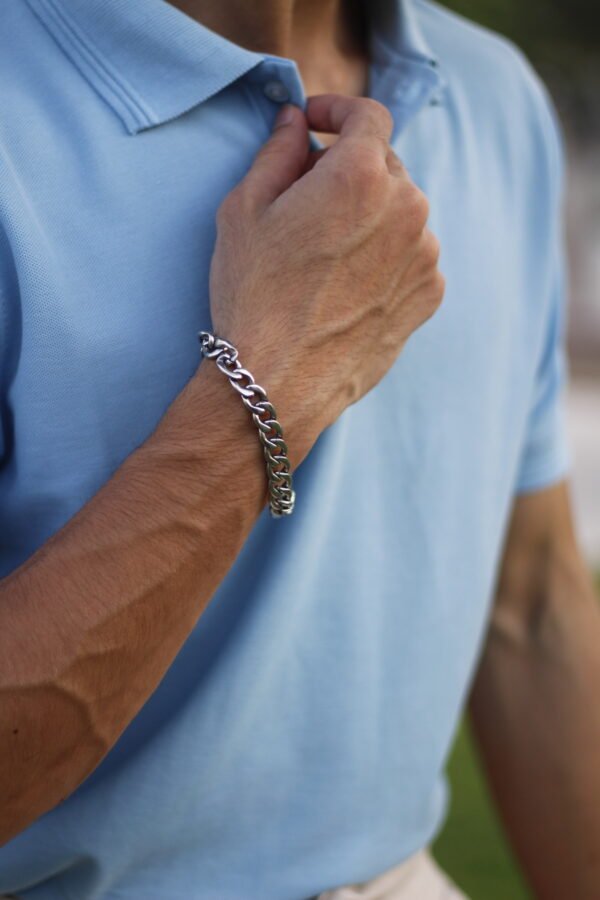 Basic Polo - Ice blue - Image 3