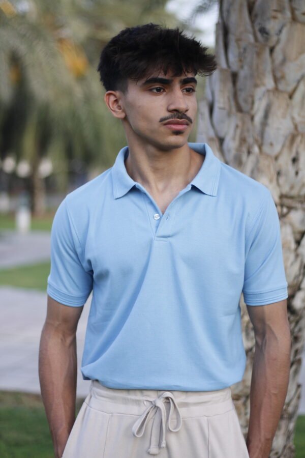 Basic Polo - Ice blue