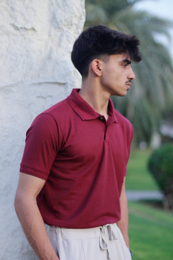 Basic Polo - Maroon